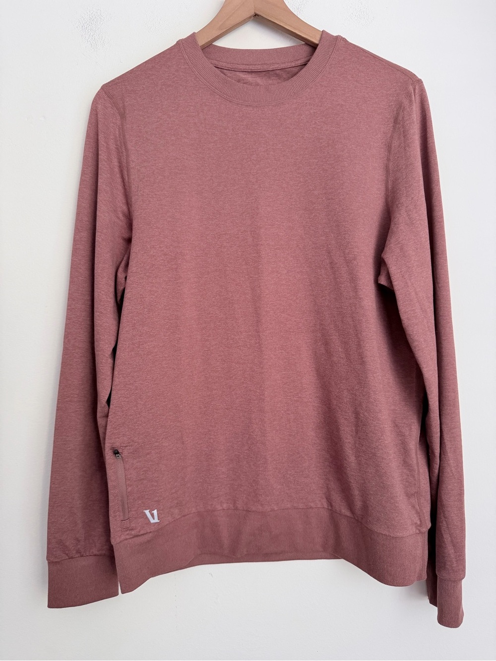 Vuori Ponto Performance Crew Neck Tee Mens M brown V224 DreamKnit